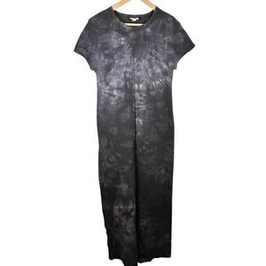 NWT LuLaRoe Maria Dress Black Tie Dye Acid Wash Size XS
